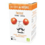 Bien vivre au naturel Énergie moringa acérola bio 40 gélules Bien vivre au naturel Énergie moringa acérola bio 40 gélules