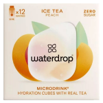 Waterdrop microdrink hydratation th� glac� saveur p�che 12 cubes pour eau