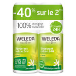 Weleda citrus dodorant 24h roll - on bio lot de 2 x 50ml
