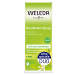 Weleda citrus d�odorant au citrus bio lot de 2 x 100ml