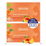 Weleda duo tisane allaitement bio p�che abricot lot de 2x 20 sachets