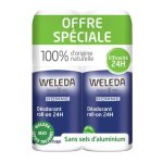 Weleda homme d�odorant 24h roll - on bio lot de 2 x 50ml
