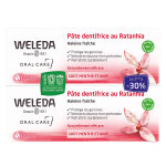 Weleda soin bucco - dentaire pte dentifrice au ratanhia lot de 2 x 75ml