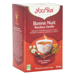 Yogi tea bonne nuit rooibos vanille 17 sachets