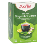 Yogi tea th vert gingembre citron 17 sachets