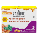 Zarbeil gorge & immunit� compl�ment alimentaire 24 pastilles � sucer