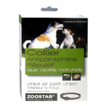 Zoostar collier antiparasitaire rpulsif chiot et petit chien jusqu' 10kg