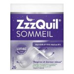 Zzzquil sommeil bandelettes nasales 26 bandelettes