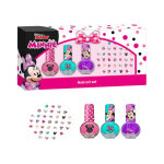 Coffret minnie mouse - vernis  ongles + autocollants - x disney