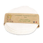 Disques dmaquillants tous doux lavables - blanc - des filles en vert