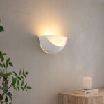 Applique demi - circulaire blanche en gypse - gillian Applique demi - circulaire blanche en gypse - gillian
