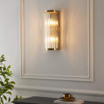 Applique demi - cylindrique pampilles transparentes - andria