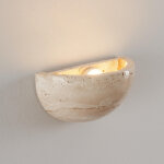 Applique demi - lune marbre travertin led int�gr�e 3w - s�ve