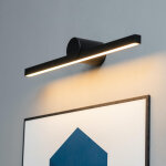 Applique design style pur noire led ip54 - koge