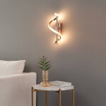 Applique led torsade dor�e scintillante - simaria