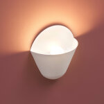 Applique murale coupelle conique blanche led - flo