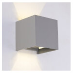 Applique murale led - gris - angle ajustable ip54 - cubic Applique murale led - gris - angle ajustable ip54 - cubic