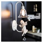 Applique murale loft avec ange blanc en r�sine - eyos