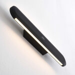 Applique murale tactile sans contact led dimmable noire - aika