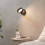 Applique noire led 6w minimaliste pour t�te de lit - kechia