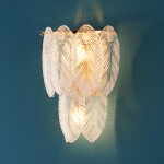 Applique pampilles opalines en verre - julia