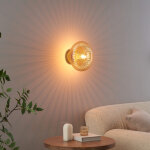 Applique ou spot verre stri� multi reflets - ambrine