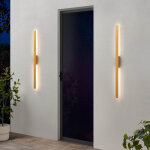 Applique ultra design minimaliste dore led extrieur - sambai