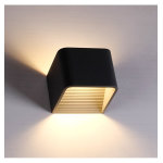Éclairage mural à led 6w - noir 10 cm - quadra Éclairage mural à led 6w - noir 10 cm - quadra
