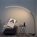 Grand lampadaire led dimmable design courb� - avellino