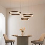 Grand lustre led dimmable cercles lumineux - blisko Grand lustre led dimmable cercles lumineux - blisko
