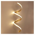 Grande applique ou plafonnier spirale effet feuille d'or - millenium
