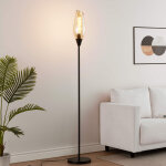 Grande lampe abat - jour verre ambré - barletto Grande lampe abat - jour verre ambré - barletto