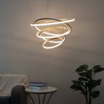 Tr�s grande suspension 5 anneaux dor�s - tina