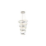 Grande suspension spirale led argentée - tornado Grande suspension spirale led argentée - tornado