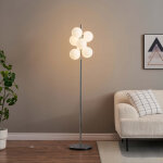Lampadaire chrom tendance 7 sphres en verre 160 cm - nicolea