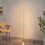 Lampadaire dor� design led minimaliste variateur int�gr� 150 cm - sloane