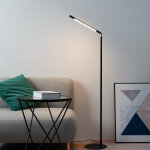 Lampadaire minimaliste led noir en aluminium - picari