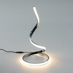 Lampe à poser chromée led spirale - jara Lampe à poser chromée led spirale - jara
