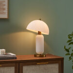 Lampe � poser vintage avec coupole en verre orientable - adaline