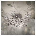 Plafonnier chrom� cristal - aiken
