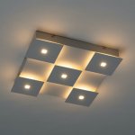 Plafonnier led blanc carre l34 cm - nova Plafonnier led blanc carre l34 cm - nova