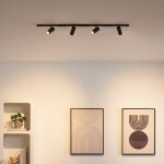 Rail magn�tique 1 m noir 4 spots led orientables 28w - transformateur externe - lyne