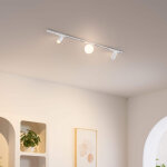 Rail magn�tique 1m blanc 1 boule en verre led et 2 spots 17w - transformateur externe - lyne