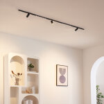 Rail magn�tique 2 m noir 3 spots et 2 profil�s 33w led - transformateur externe - lyne