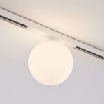 Spot led boule en verre 3w pour rail magn�tique blanc - lyne