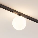 Spot led boule en verre 3w pour rail magn�tique noir - lyne
