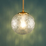 Suspension boule en verre graphique ultra d�corative - aquila