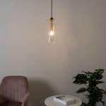 Suspension design torche en verre - vantaa