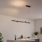 Suspension noire syst�me magn�tique 2 spots et 1 profil� led 16w - lyne