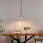 Suspension avec petit abat - jour en b�ton gris 16 cm - liko